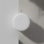 Round Shield White
